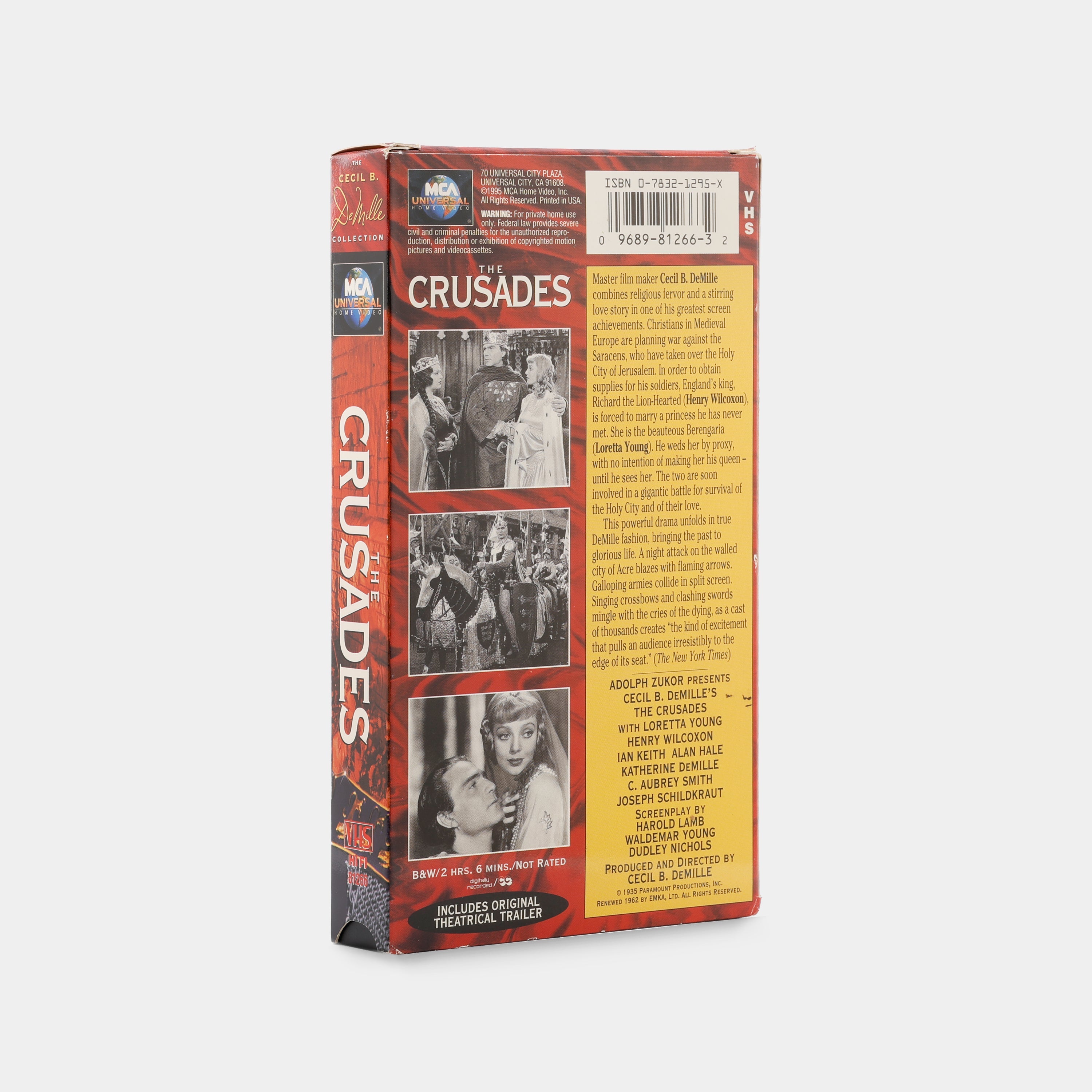 The Crusades VHS Tape