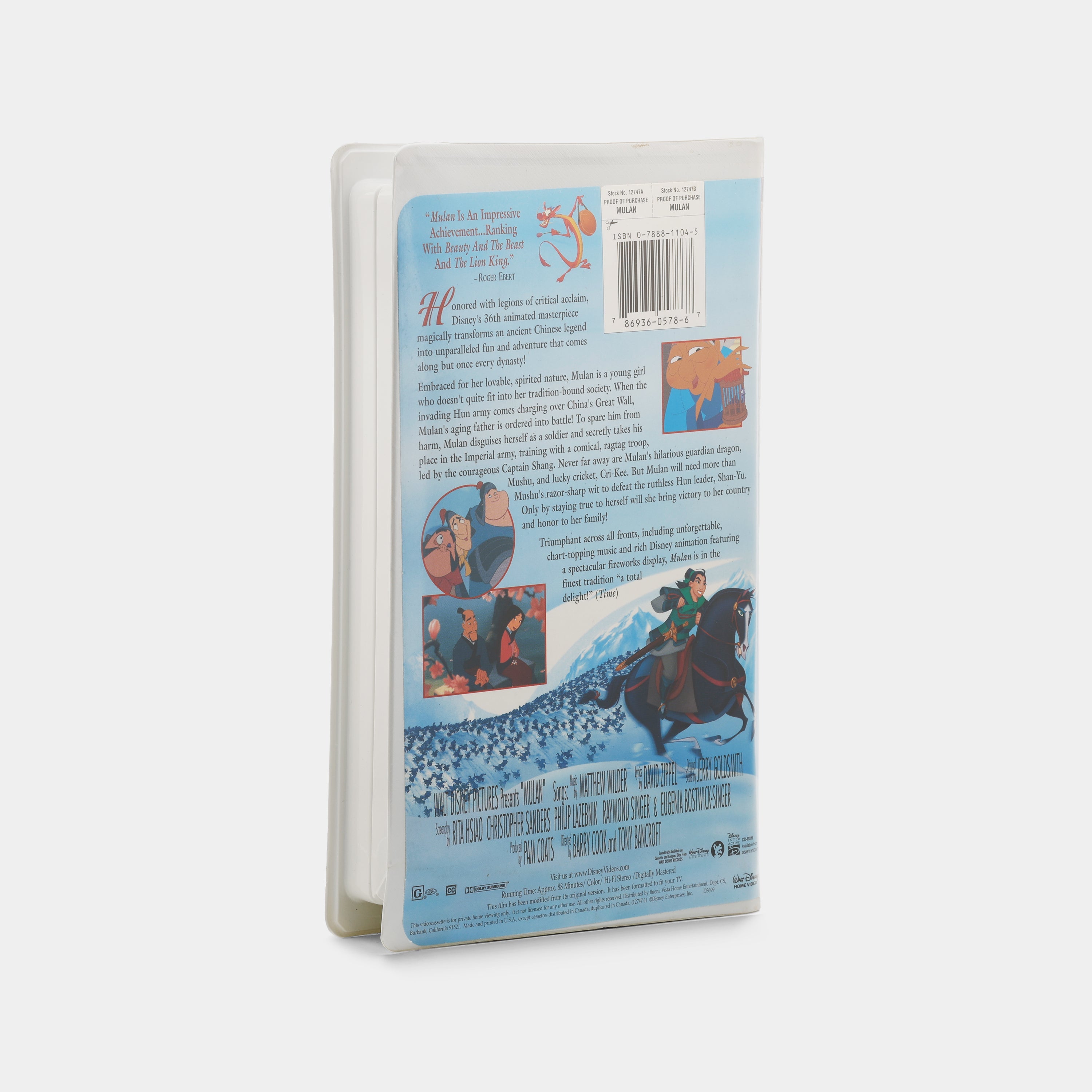 Mulan VHS Tape