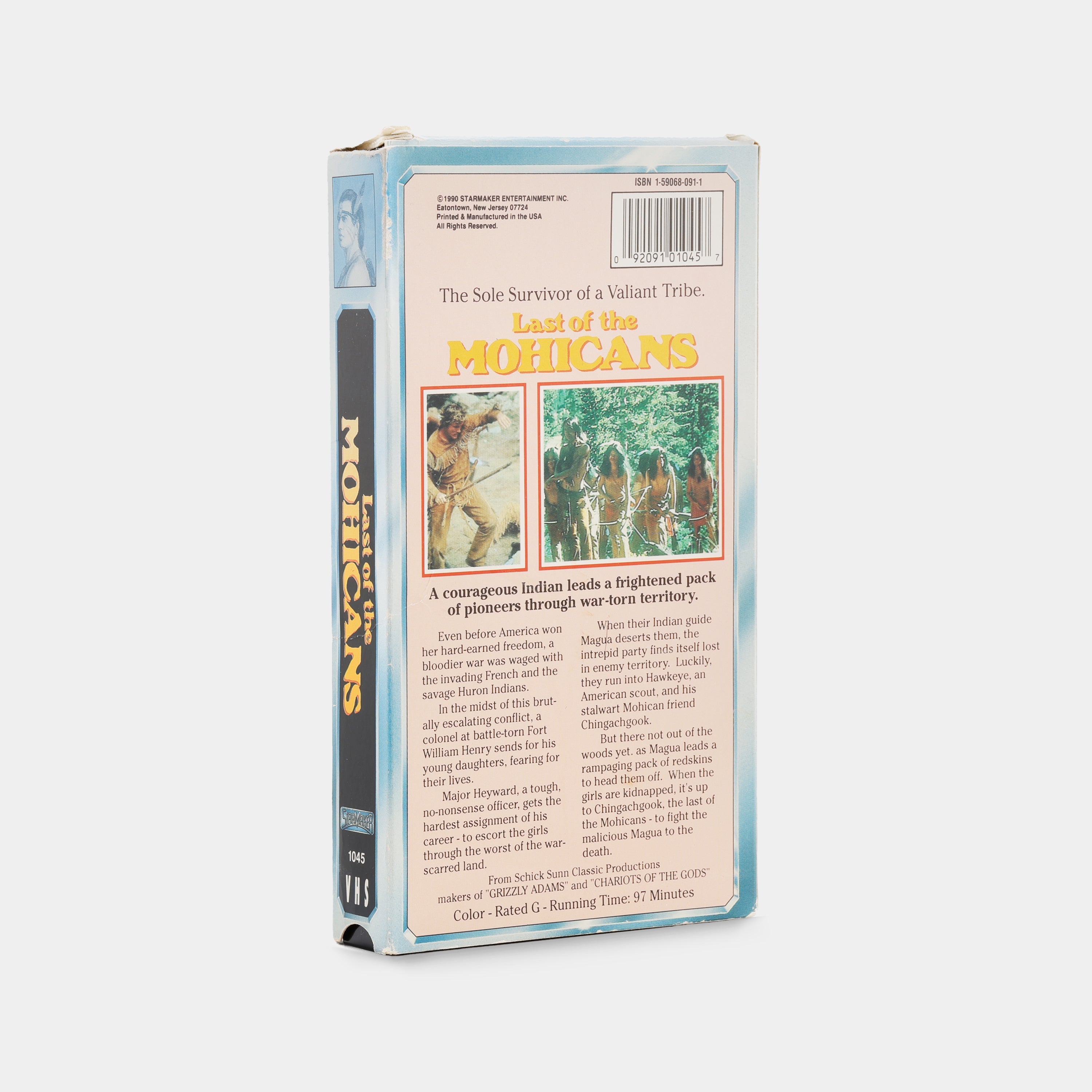 The Last of the Mohicans VHS Tape