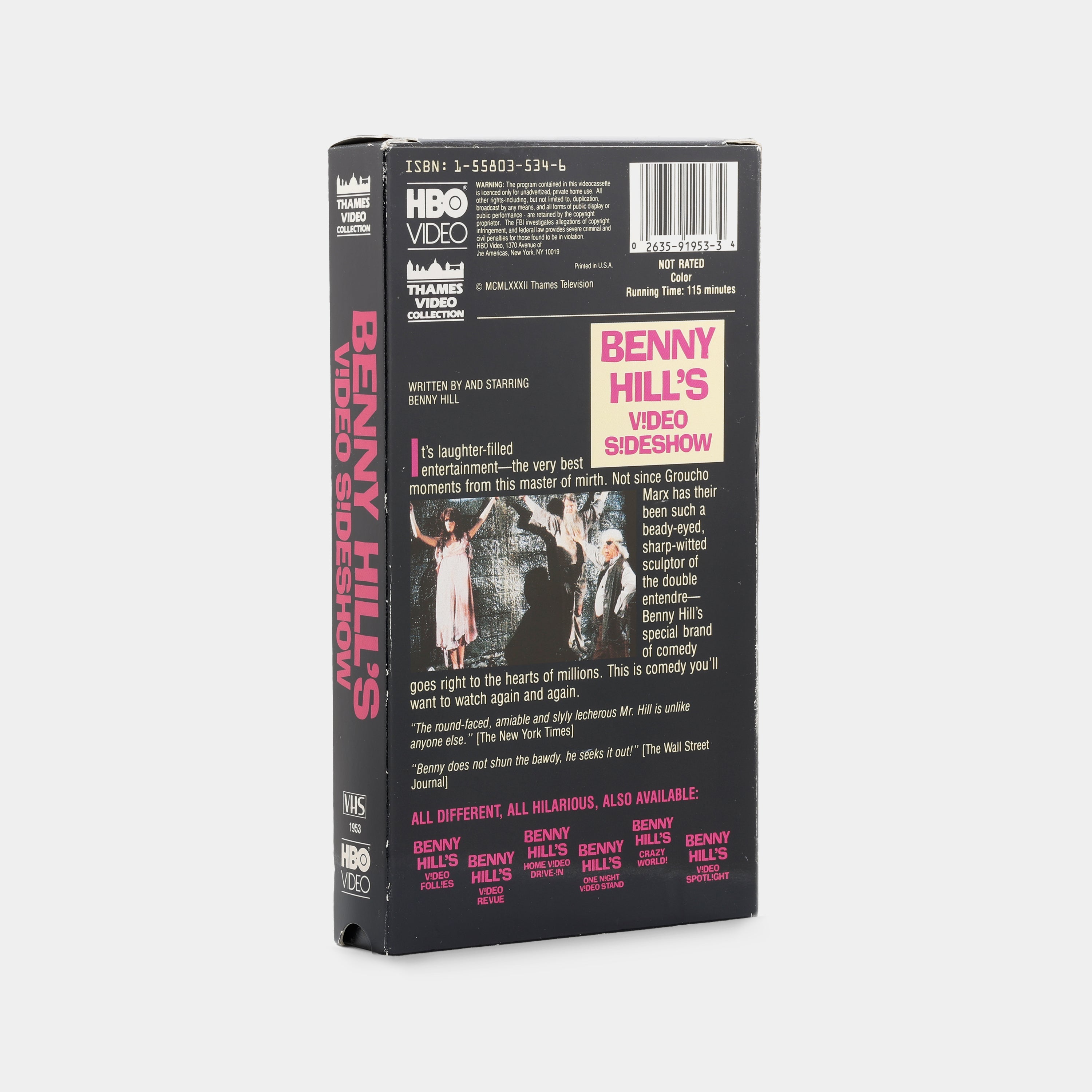 Benny Hill's Video Sideshow VHS Tape