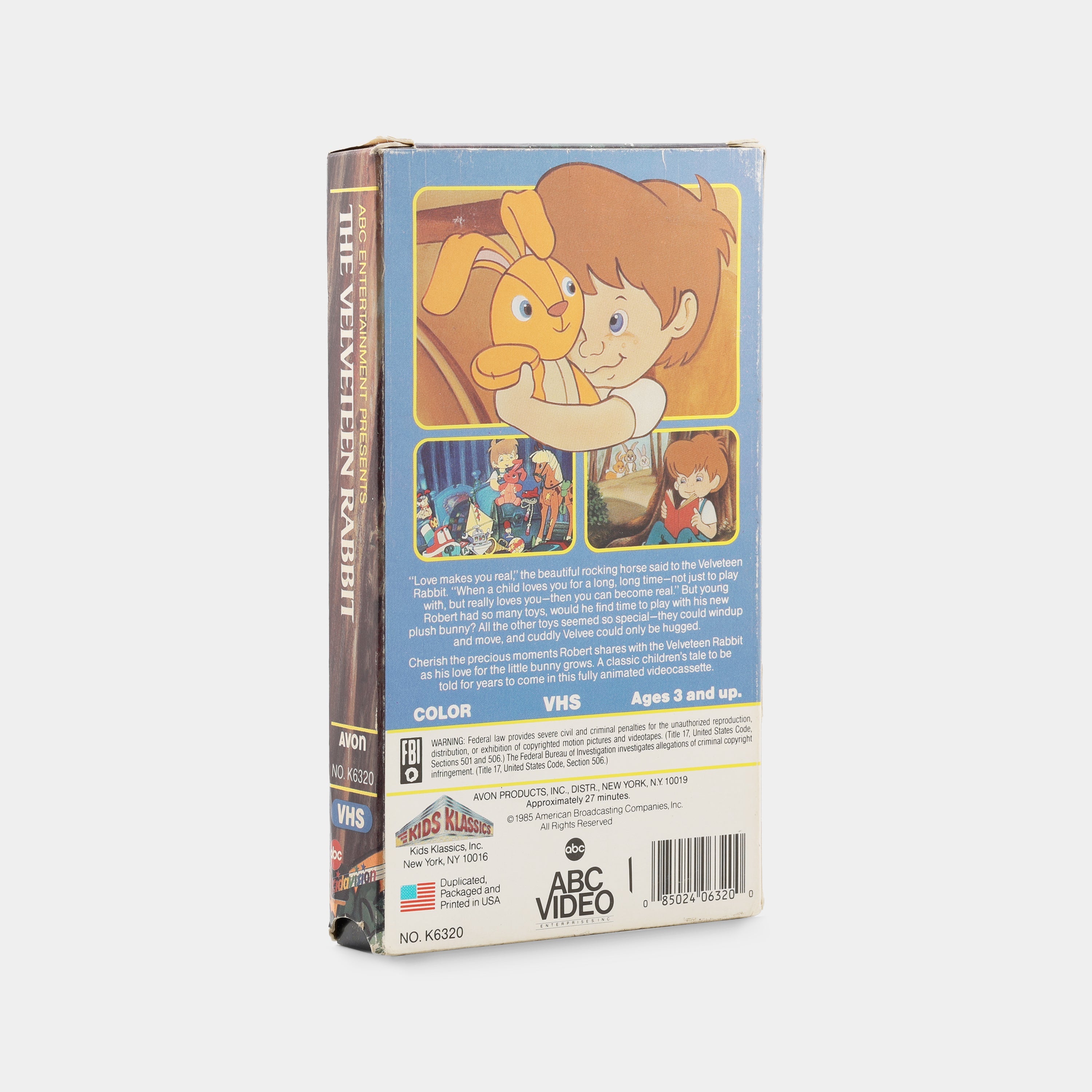 The Velveteen Rabbit (ABC) VHS Tape