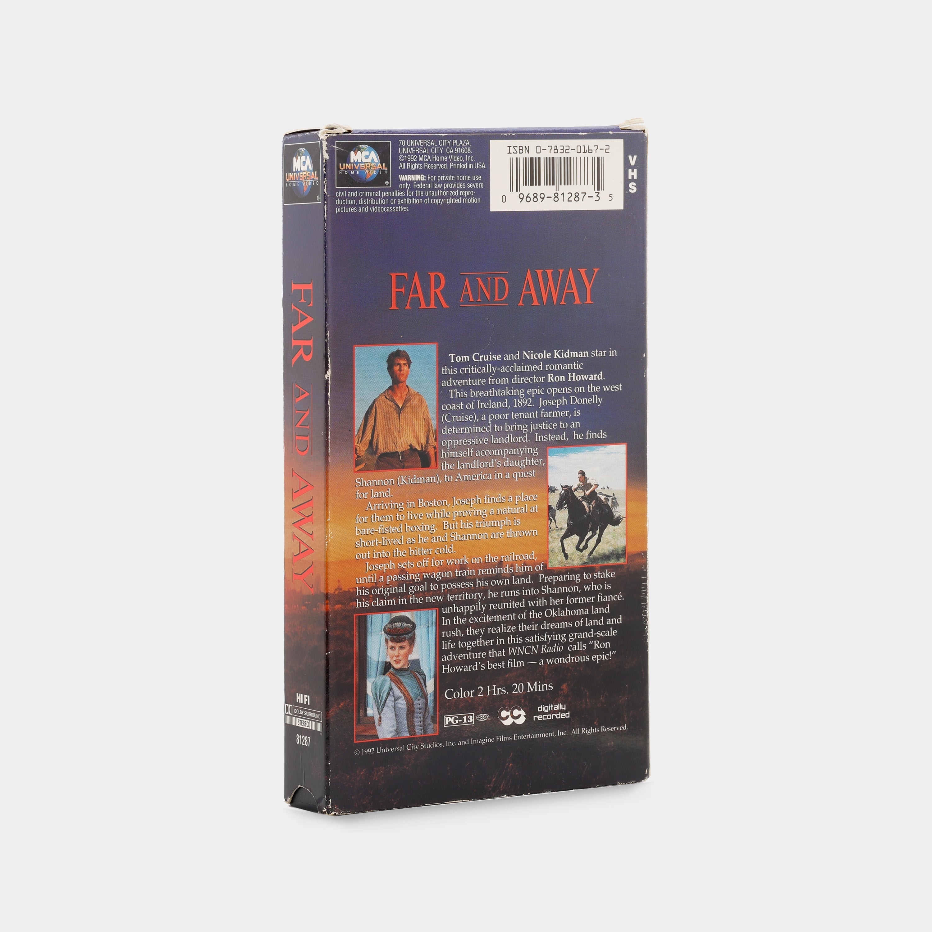 Far and Away VHS Tape