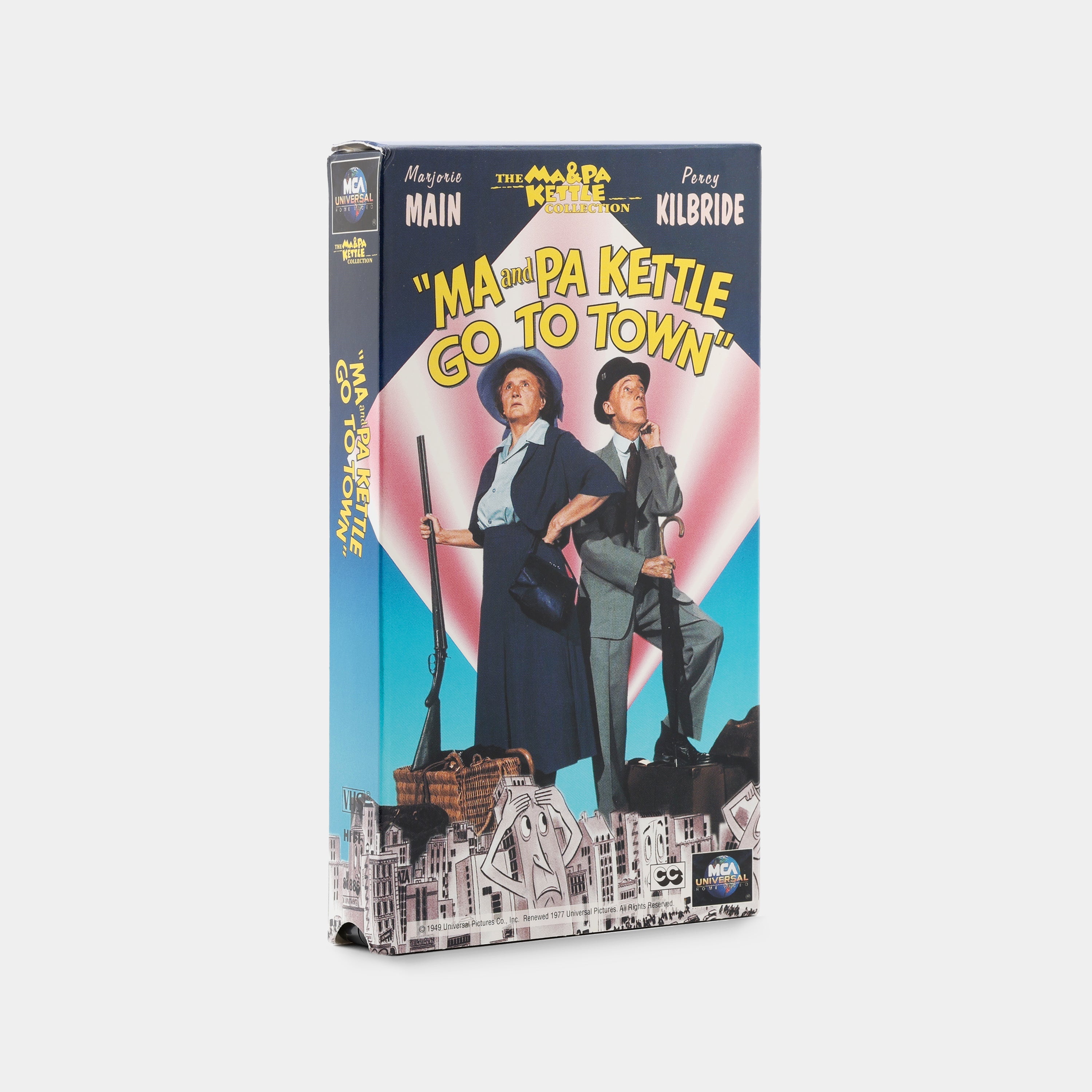 Ma and Pa Kettle Go to Town VHS Tape