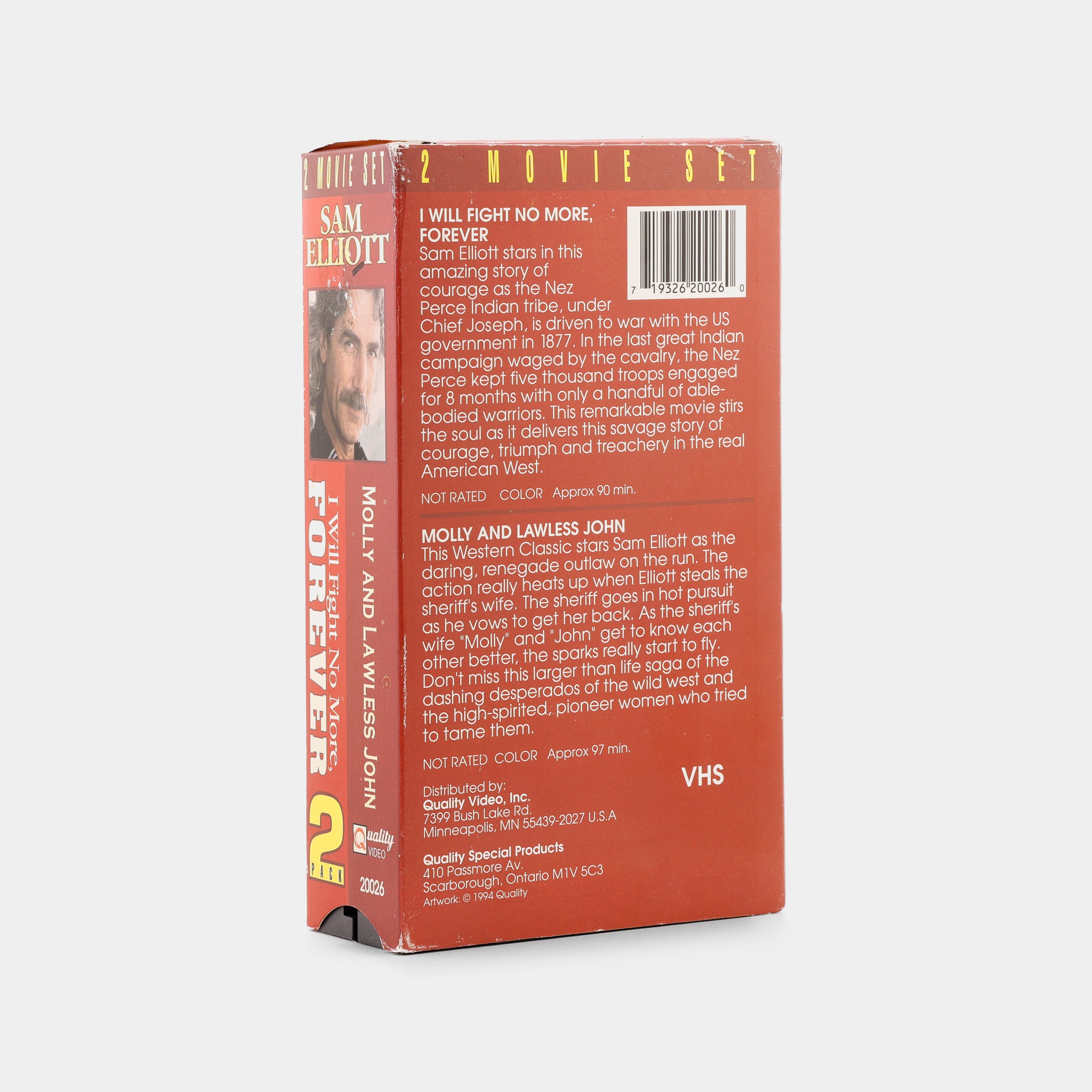 I Will Fight No More Forever / Molly and Lawless John VHS Tape Set