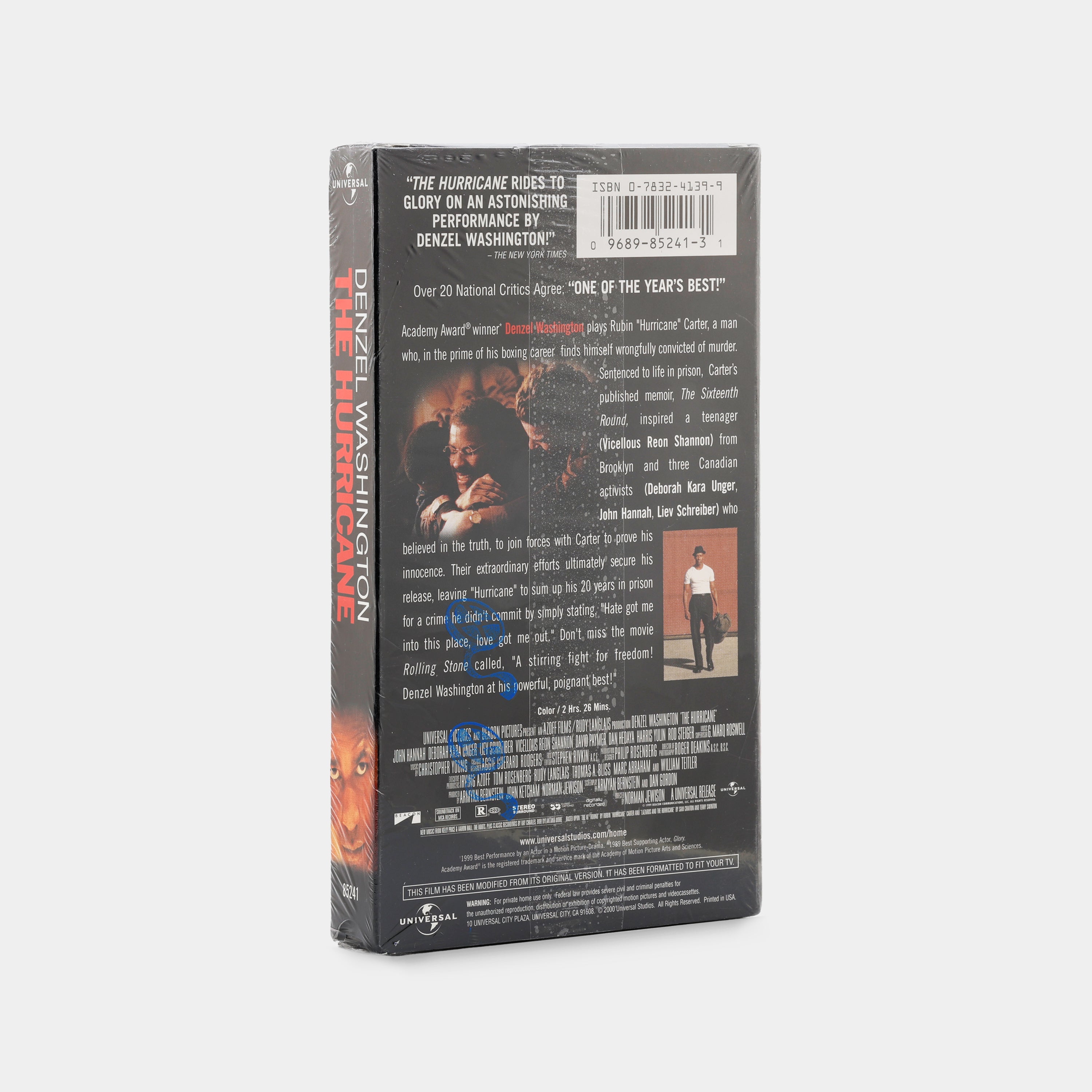 The Hurricane (Sealed) VHS Tape