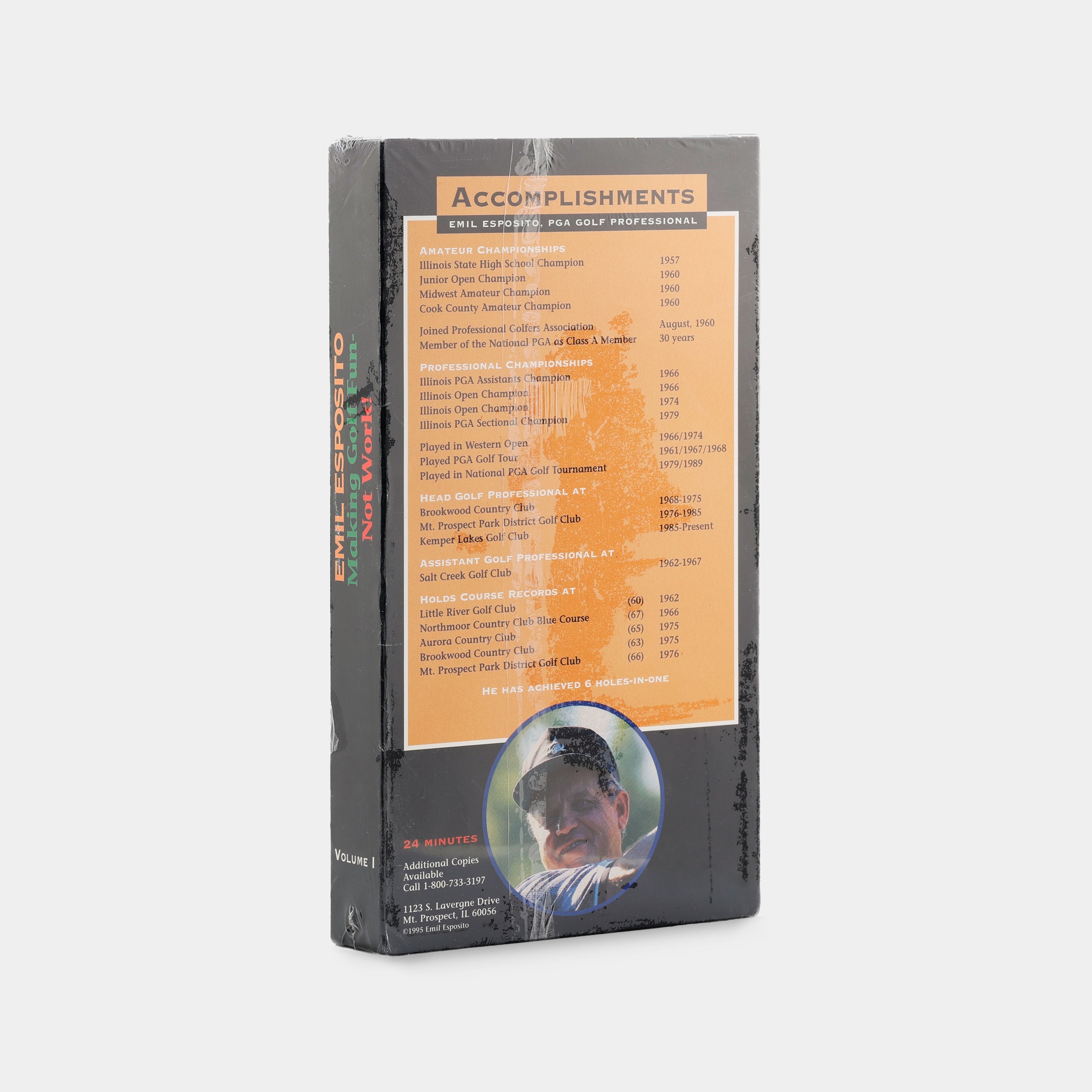 Emil Esposito: Making Golf Fun - Not Work! Volume I (Sealed) VHS Tape