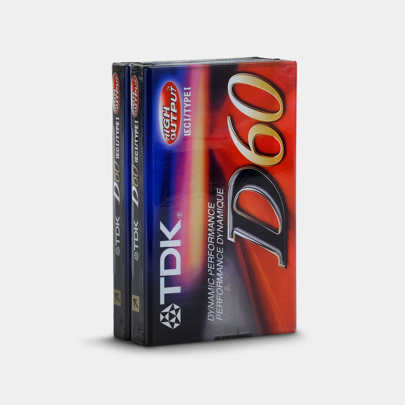 TDK D60 Type I 60 Min Blank Cassette Tapes (2 Pack)