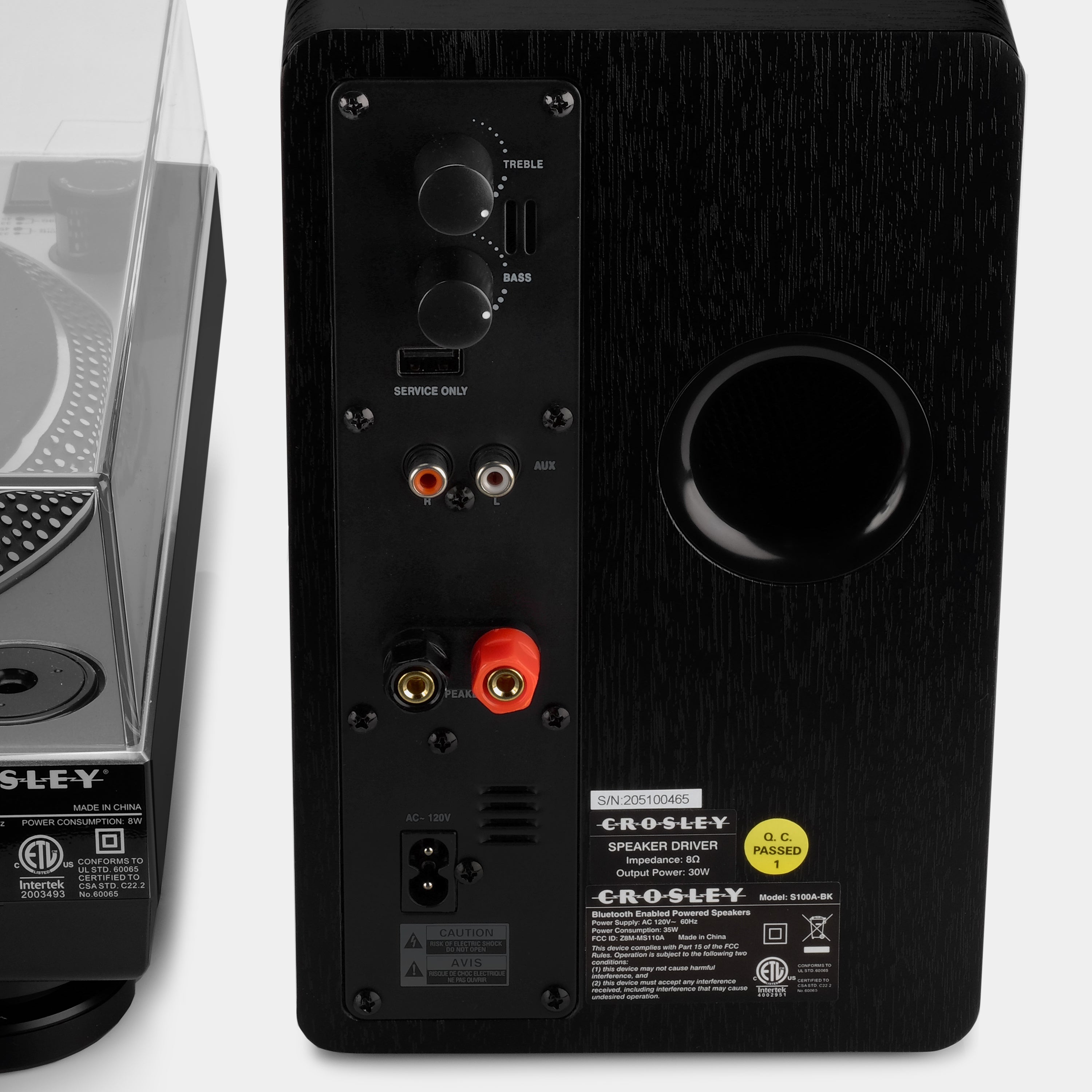 Crosley K200 K-Series Turntable System with Speakers